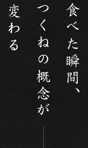 食べた瞬間、つくねの概念が変わる